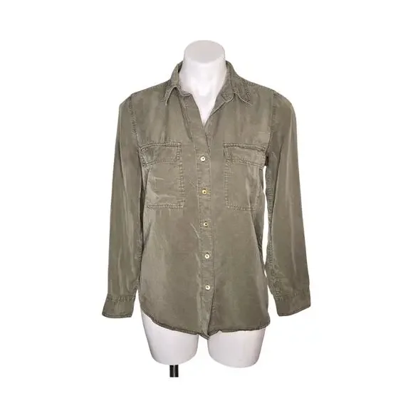 THE GROUP BABATON Utility Shirt Olive Green Size XXS - Picture 1 of 16